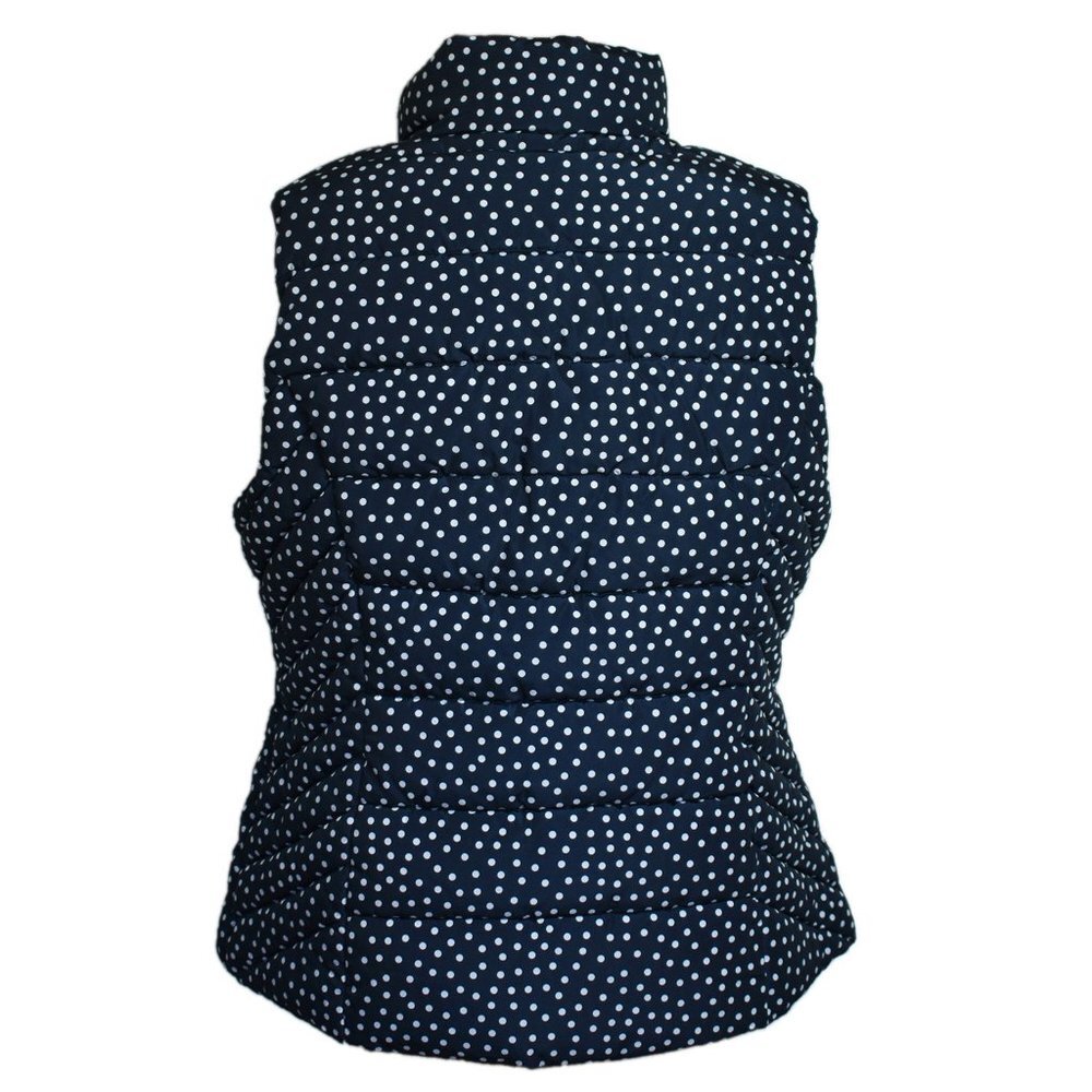 Tommy Hilfiger Women's Jacket Puffer Vest Midnight Polka Dot Size M - Picture 3 of 5